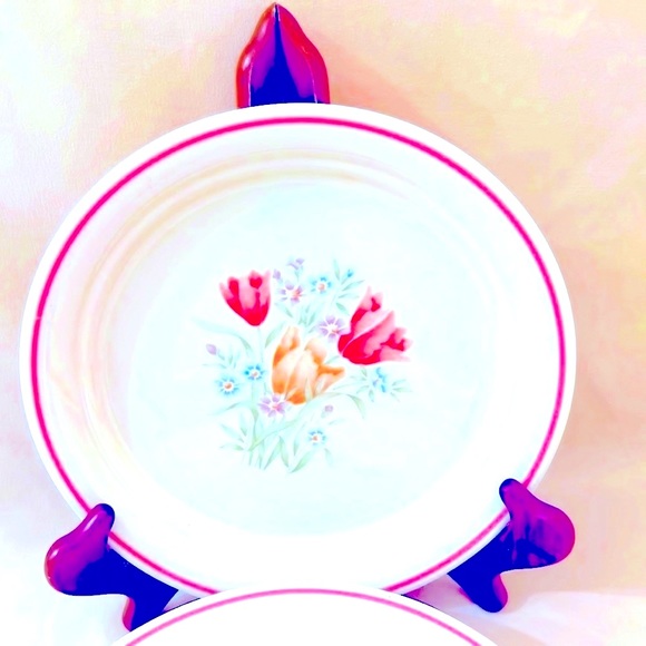 Set of 6 Corelle By Corning French Garden Luncheon Plates by A1243 - Picture 3 of 5